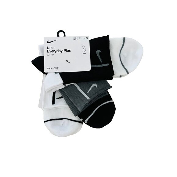 Nike CK6021 Everyday Plus Lightweight Training Ankle Socks 3-Pack - Picture 2 of 5